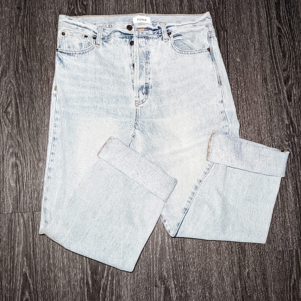 Pistola Cassie Super High Rise Straight Jeans